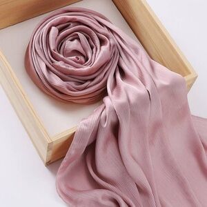 2 Minimalist crinkled Bandana Fashion Women Scarf Elegant Scarf For Daily Casual